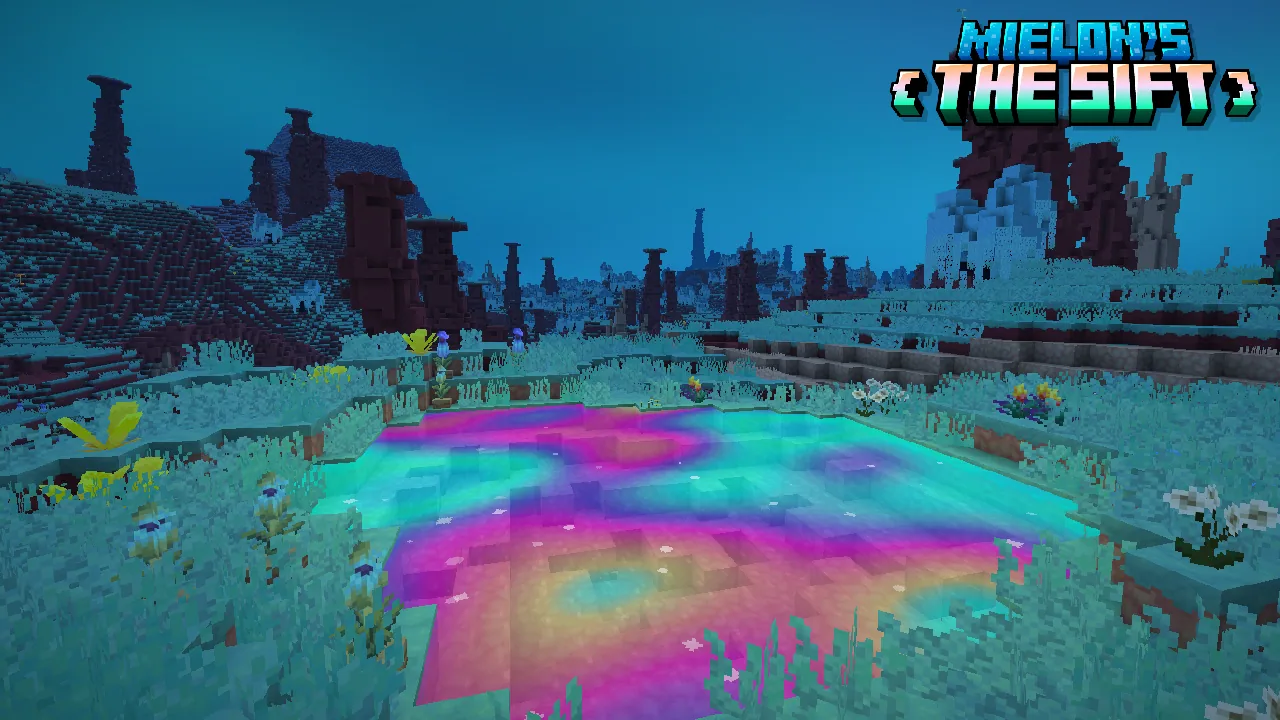 Ichor lake at night in Mielon's community mod